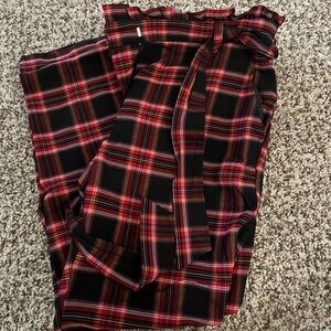 Scarlett Red and Black Checkered Trousers